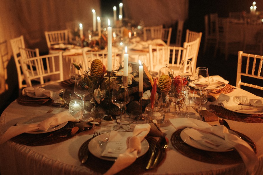 Décoration de réception de mariage